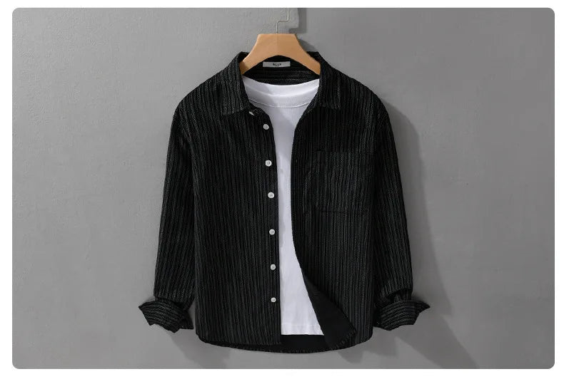 Camicia Righe Cotone Uomo